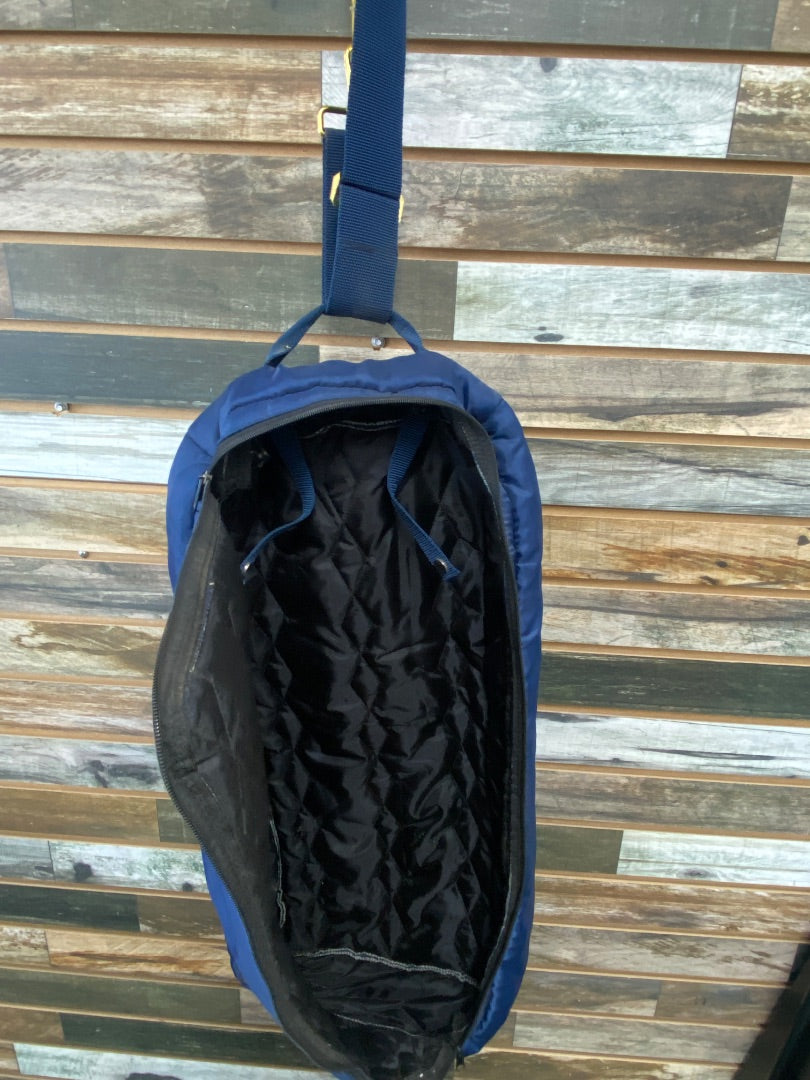 USED dura tech Bridle Bag Blue