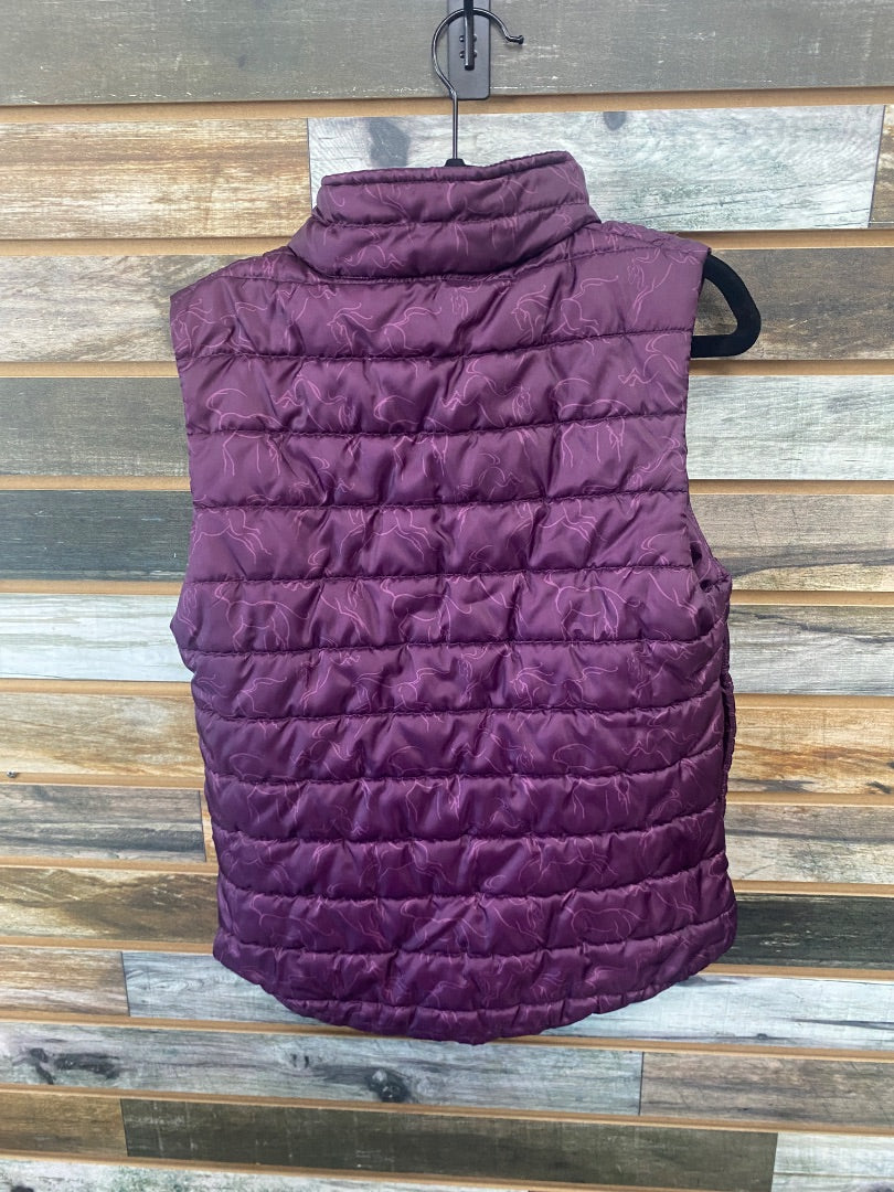 USED Kerrits Youth Vest Medium Pink/Purple