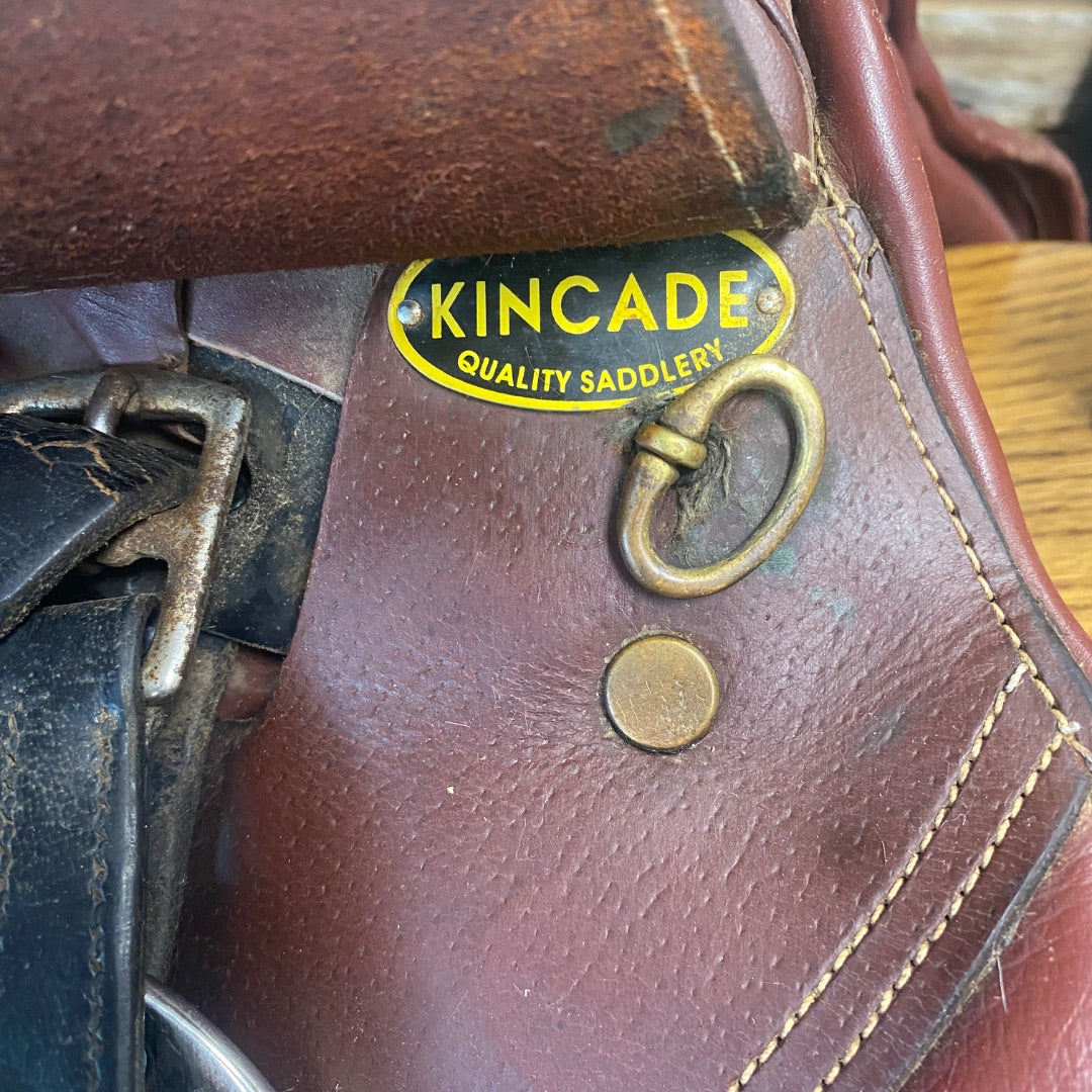 USED Kincade Jump Saddle 16 1/2" Red