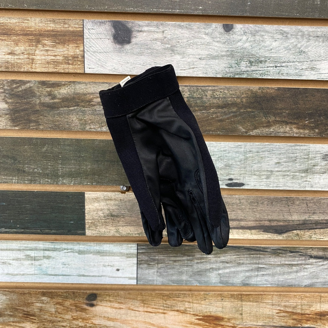 USED TuffRider Ladies English Riding gloves 8" Black