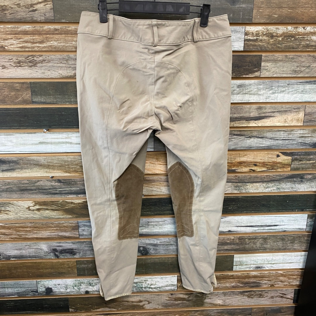 USED Tailored Sportsman Ladies English Breeches 32R Tan