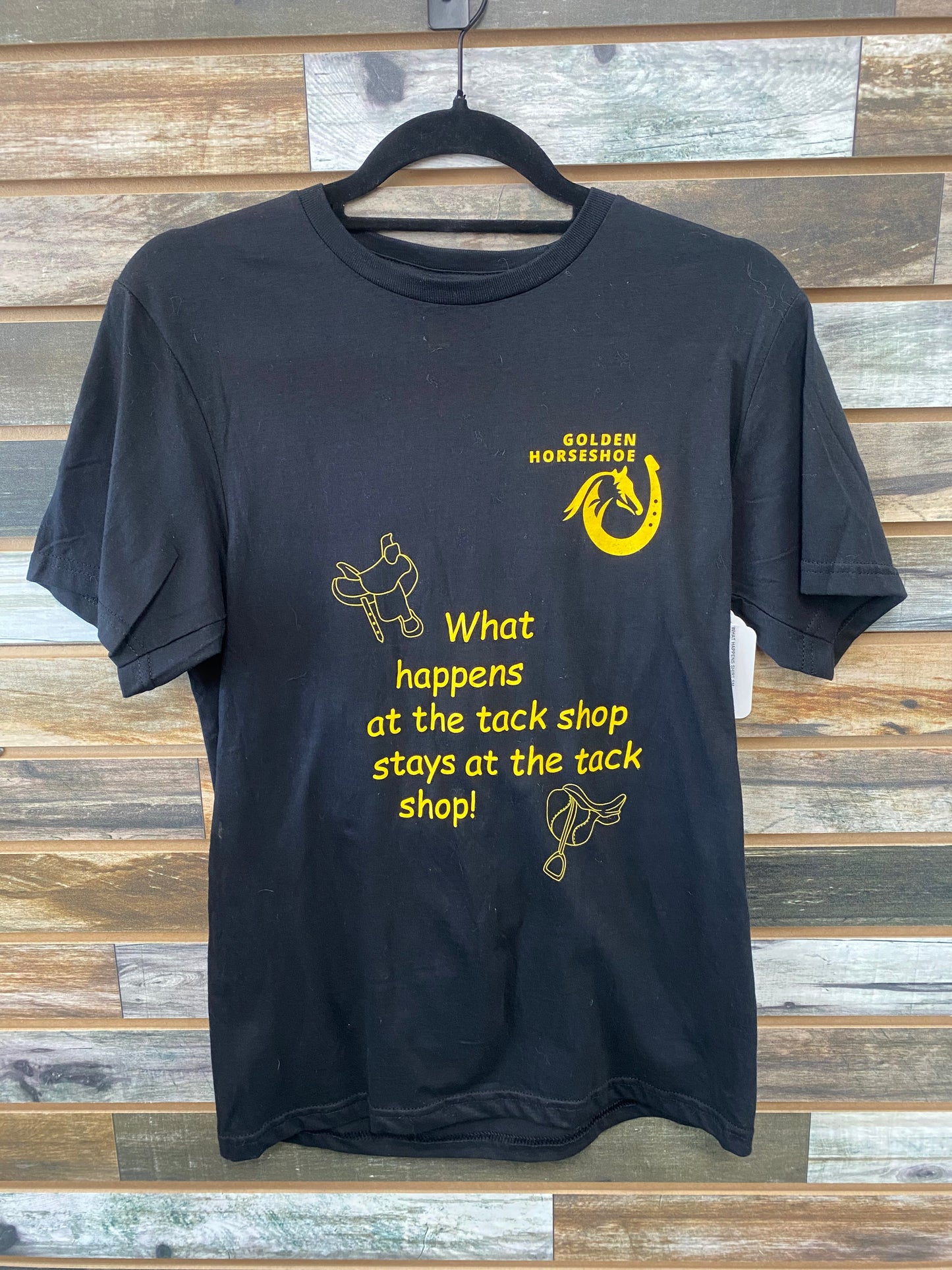 “What Happens at the Tack Shop…” T-Shirts