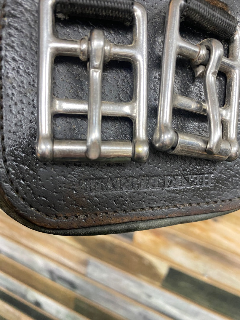 USED Henri De Rivel Dressage Girth Leather 32" Dark Oil