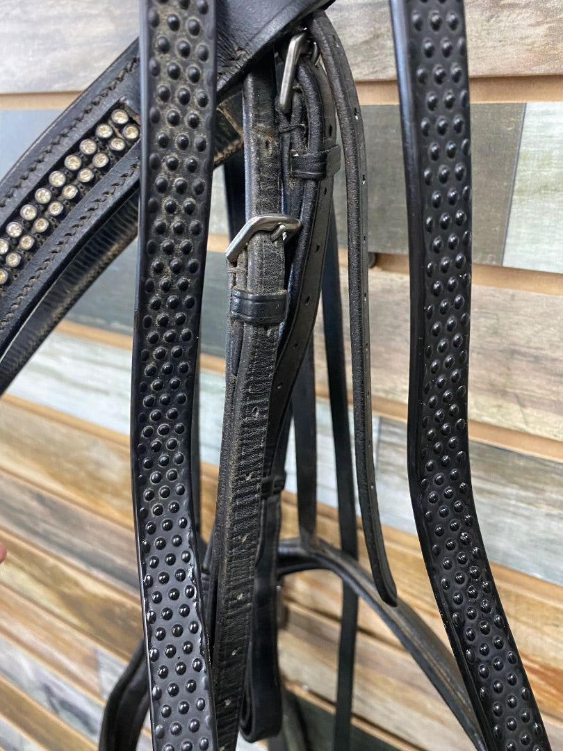 USED Nunn Finer Black Dressage Padded w/Flash XFull Black