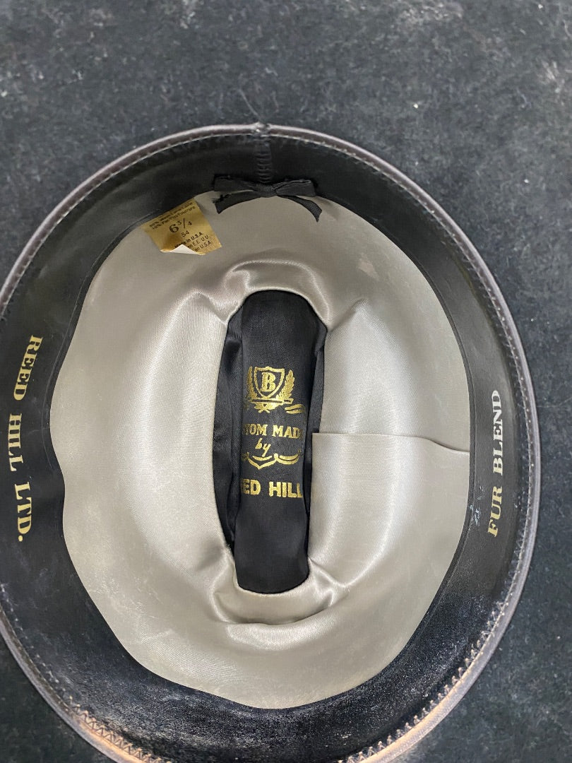 USED Reed Hill West Felt Hat 6 3/4" Black