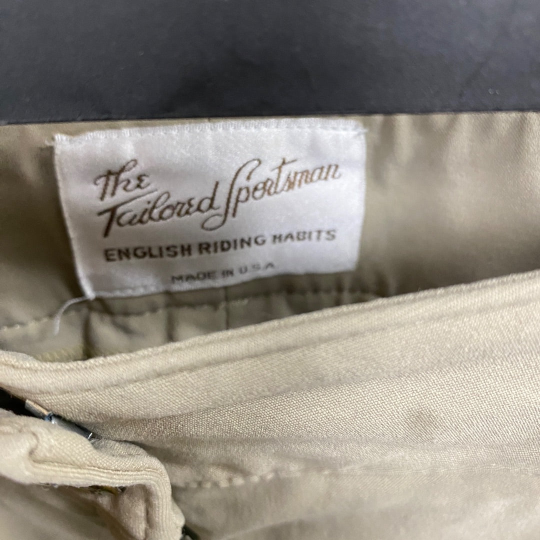 USED Tailored Sportsman Ladies English Breeches 28 Tan