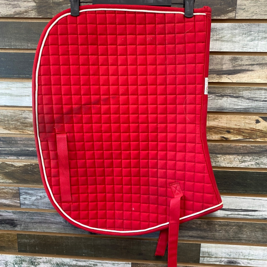 USED English Saddle Pads red
