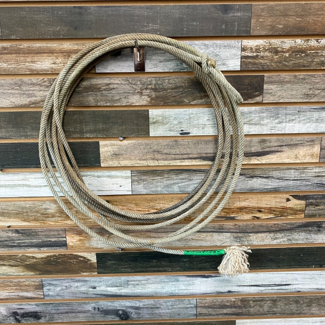 USED No Brand western team rope tan