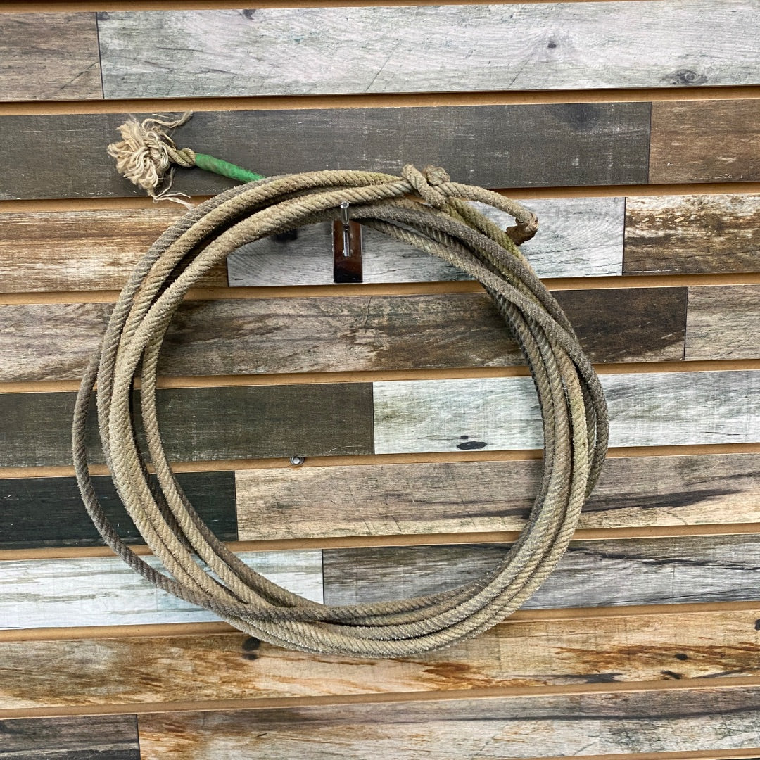 USED No Brand western team rope tan