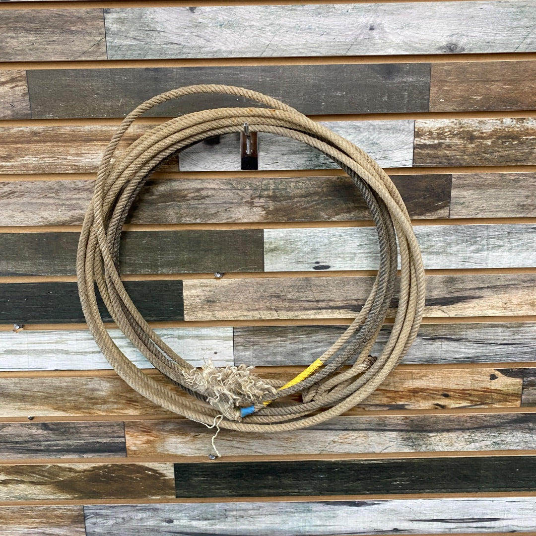 USED No Brand western team rope tan