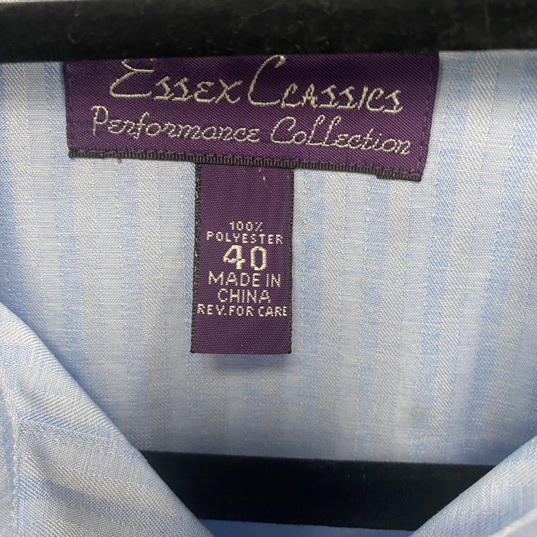 USED Essex Classics Ladies English long sleeve top 40 Blue