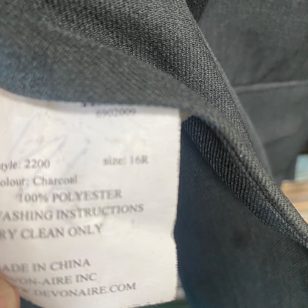 USED Concour Elite Ladies English Show Jacket 16R Gray