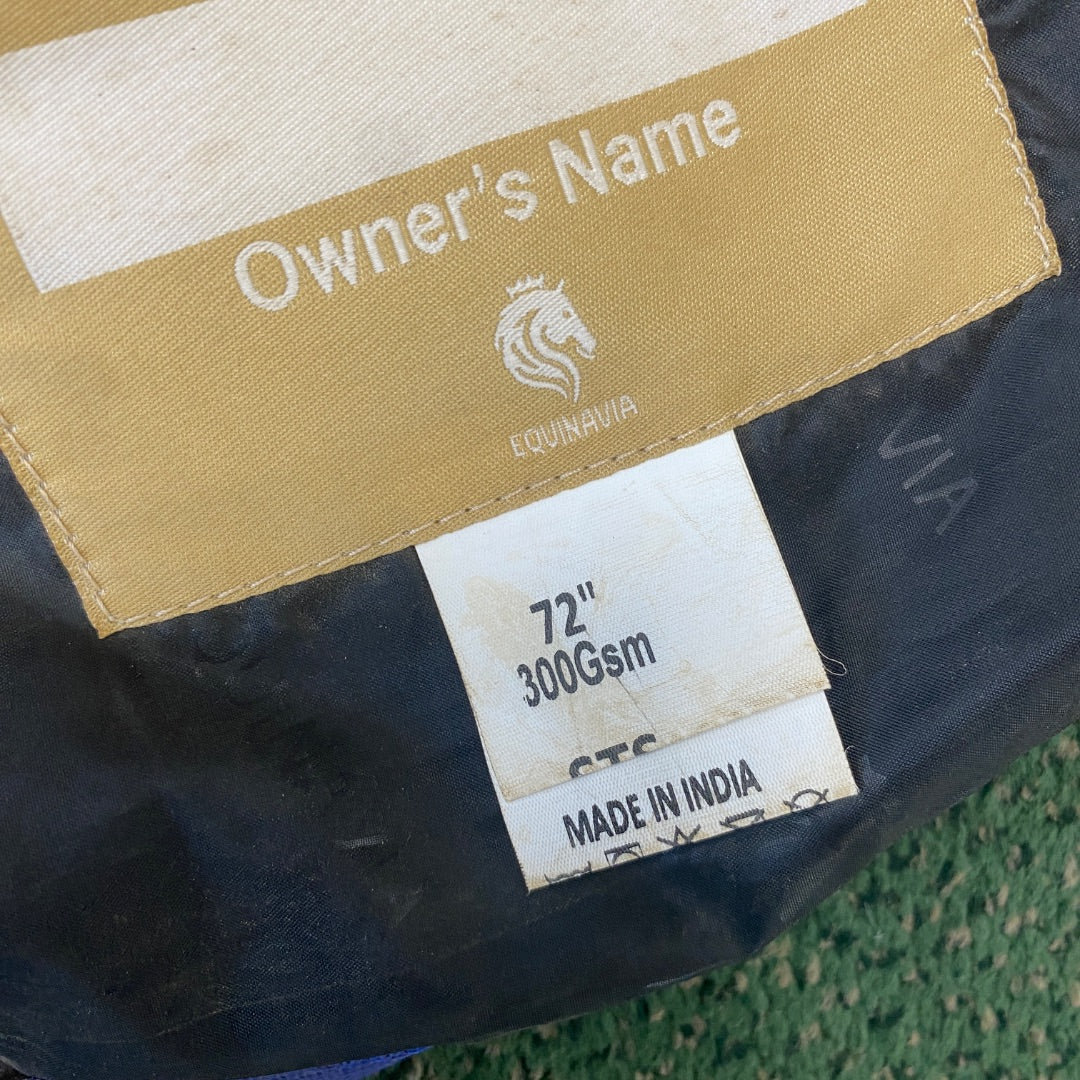 USED Equinavia Blankets 72" blue