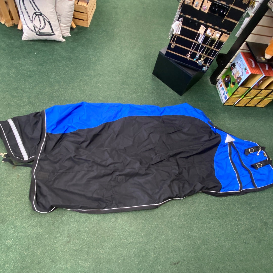 USED Schneiders NWT Blanket 78" blue