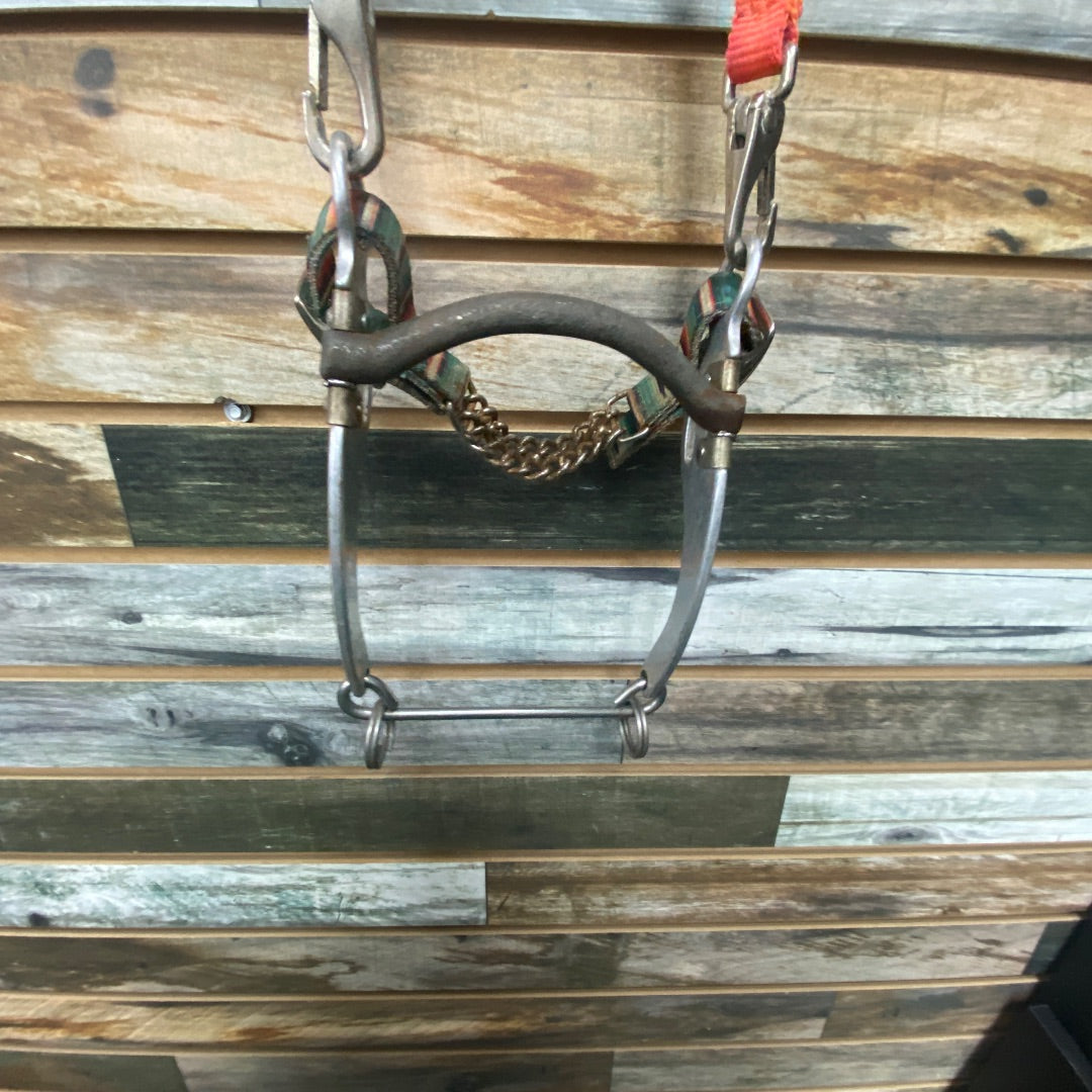 USED Triple E Headstall w/ Shank ans Curb Chain