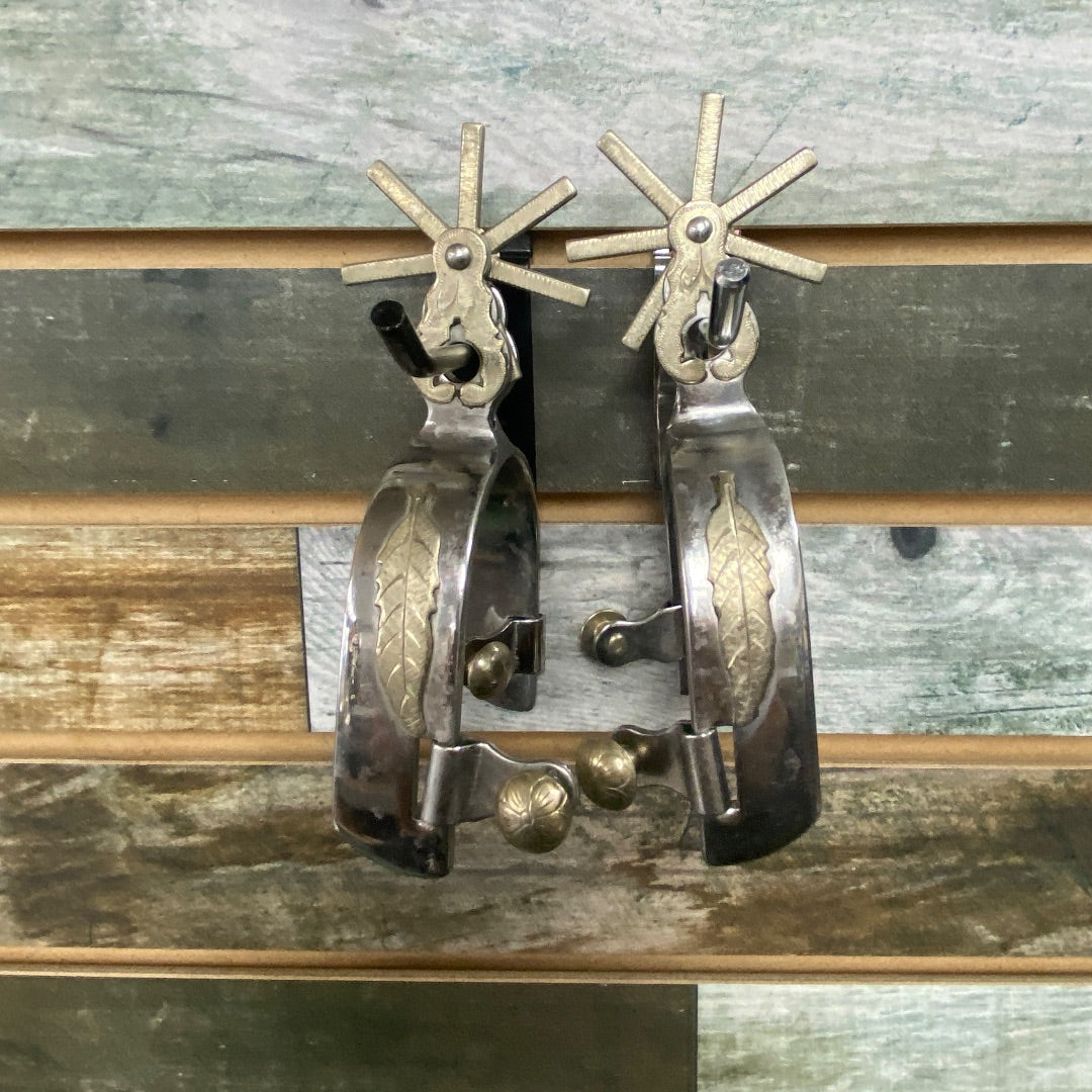 USED Sam Kyoung Ladies Spurs Silver