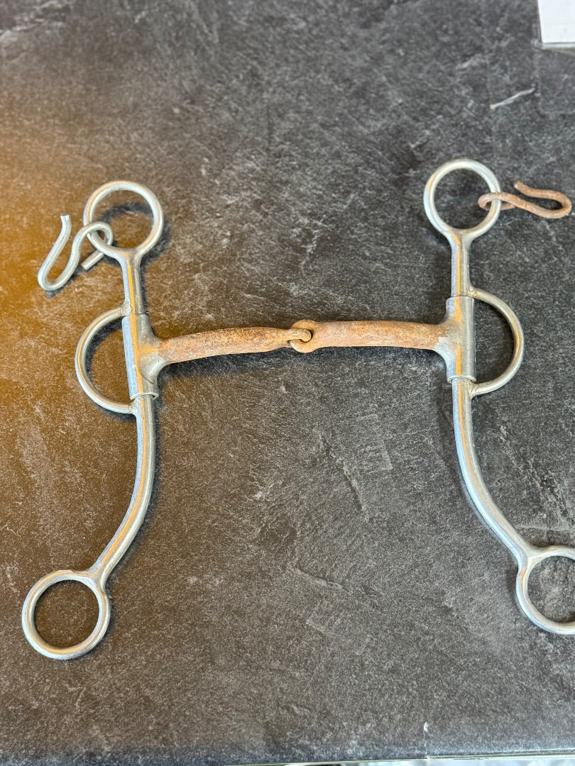 USED Reinsman Argentine Snaffle Bit 5" Mouth 8" Shank