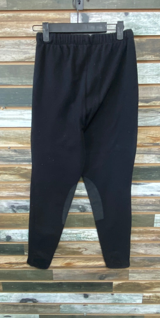 USED Devon-Aire Polar Tec Riding Breeches Knee patch Medium Black