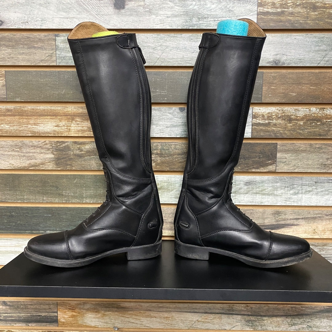 USED Horze Ladies Tall Feild Boots 5 Black