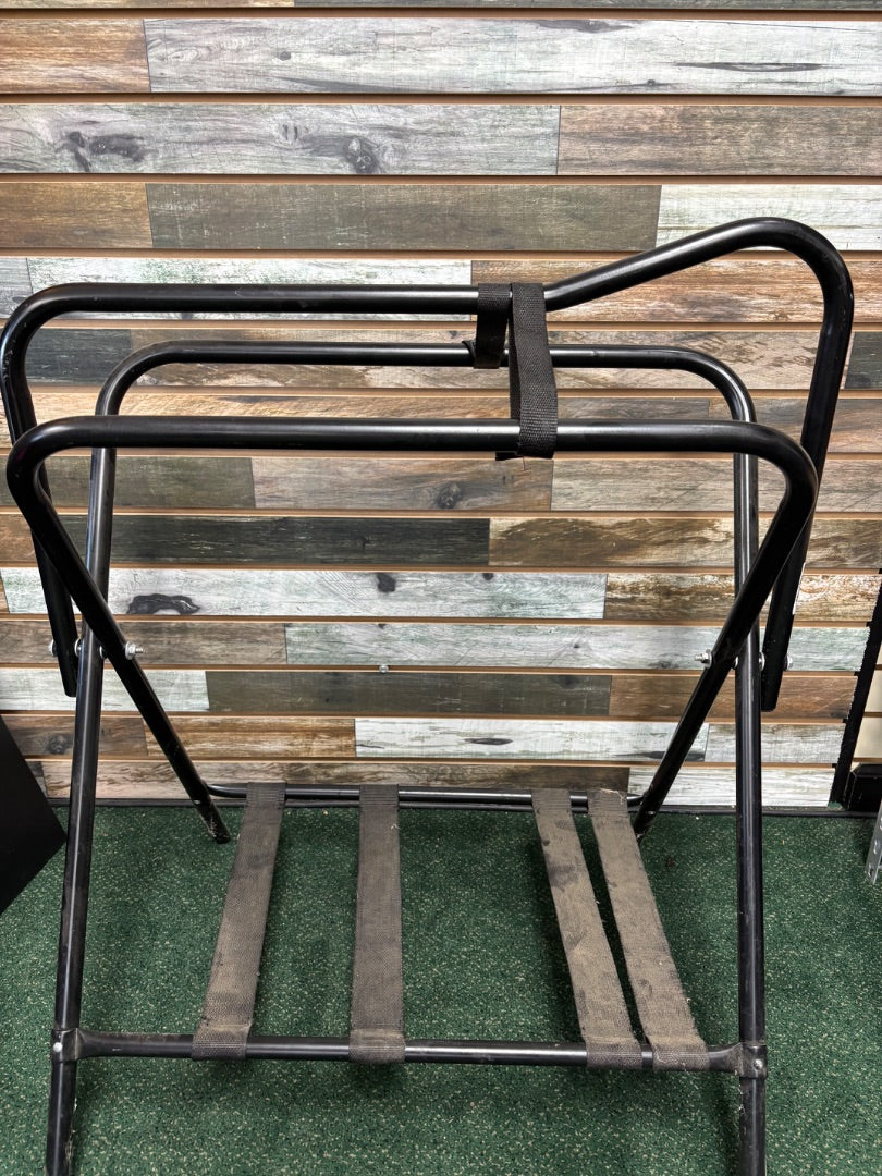 USED Metal Saddle Rack Black