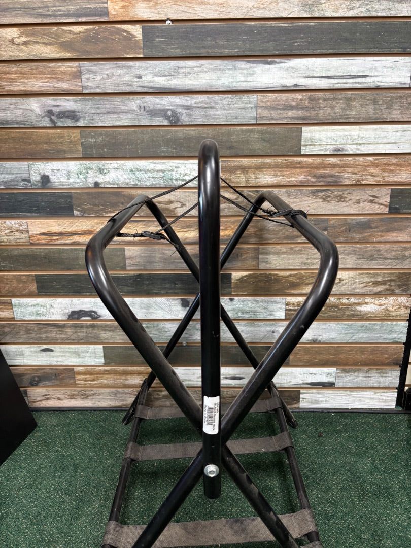 USED Metal Saddle Rack Black