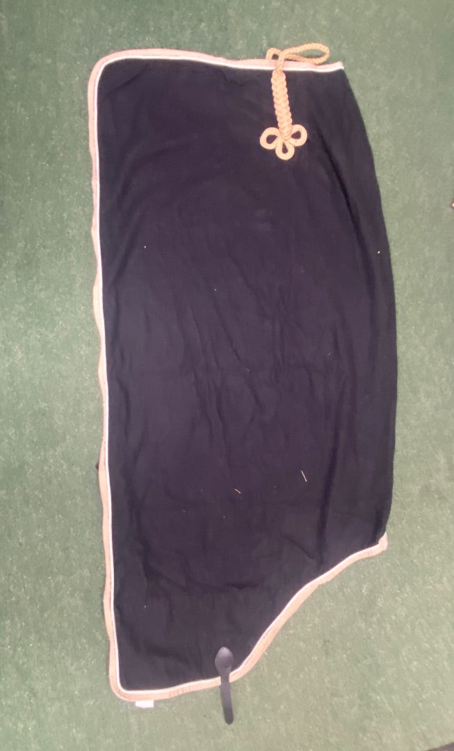 USED Wool Cooler 78" Black W/ Gold Trim