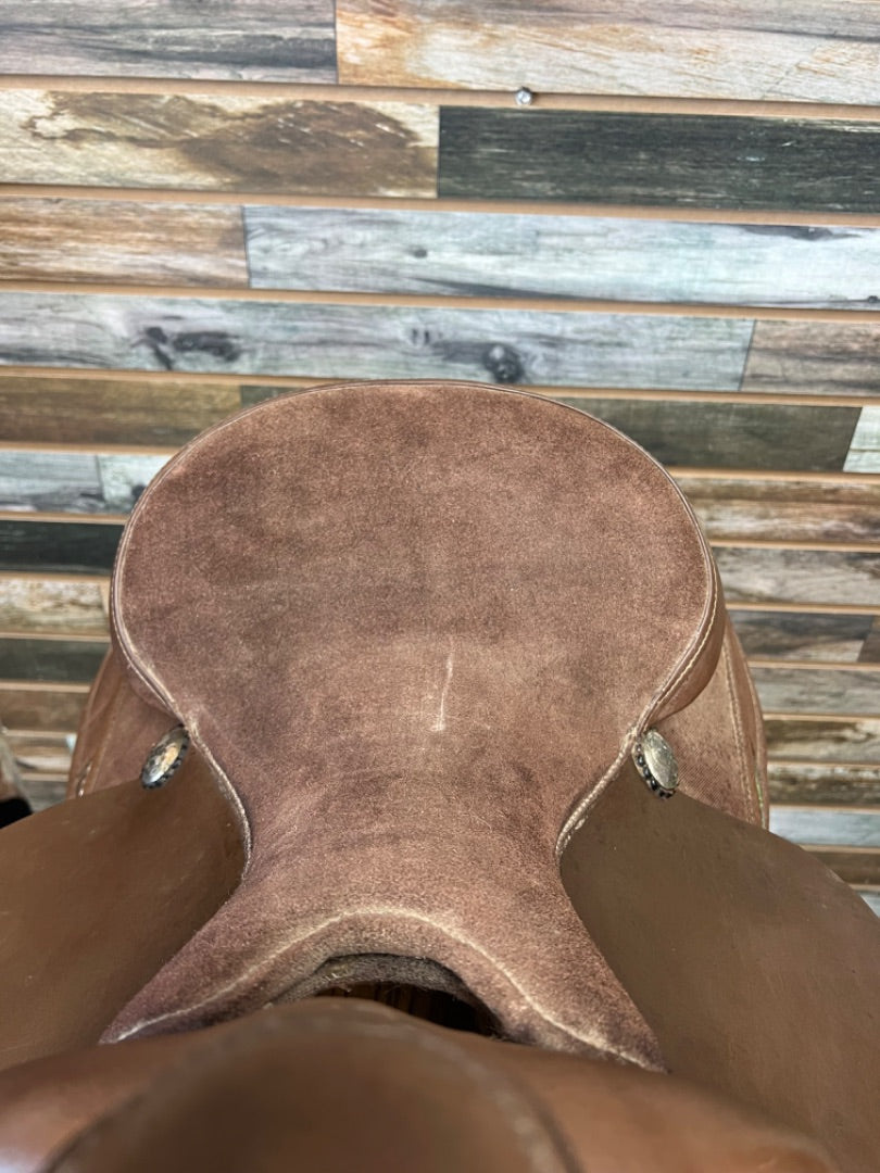 USED King Youth Western Saddle 13” Brown