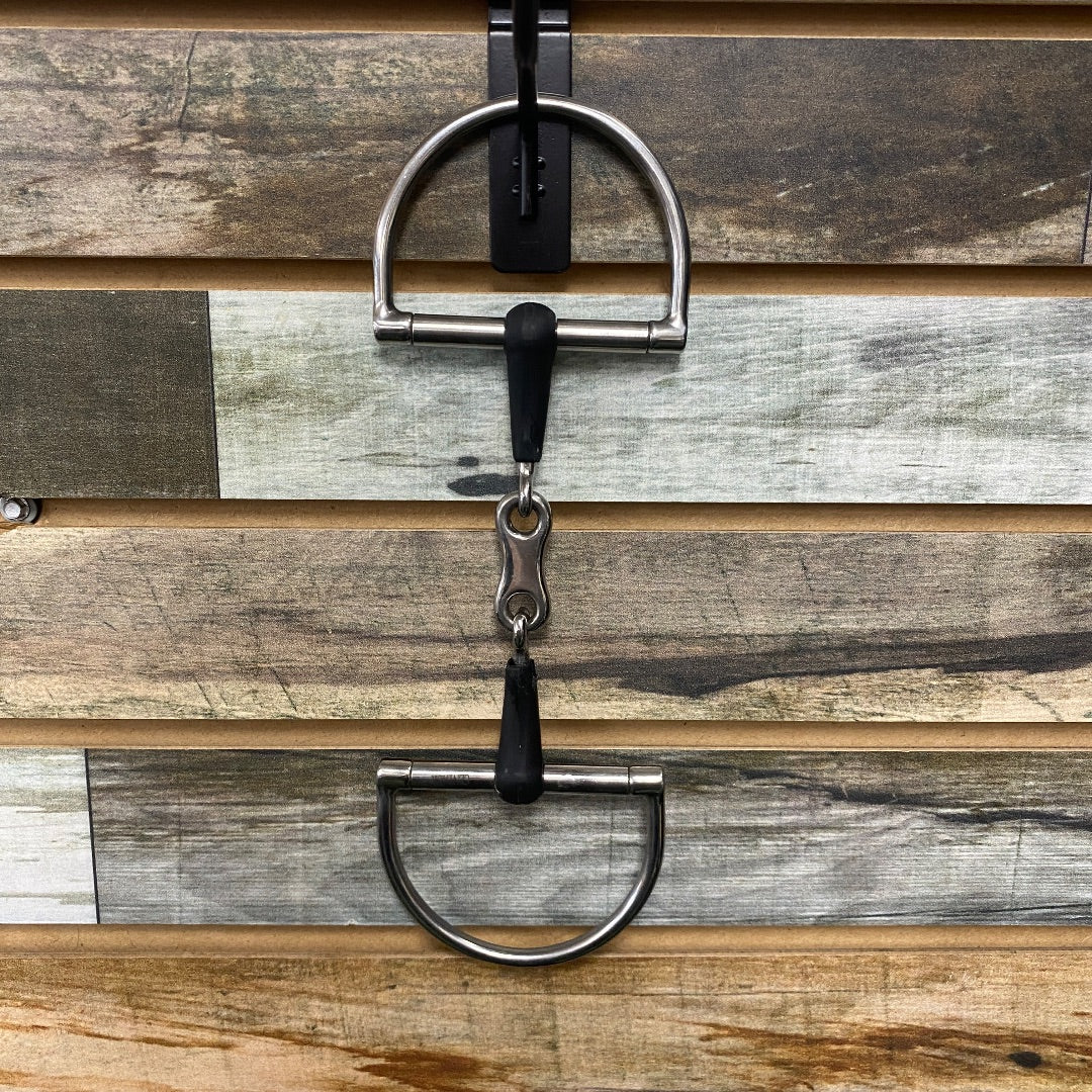 USED 5.25" D-Ring Rubber Mouth with Flat French Link