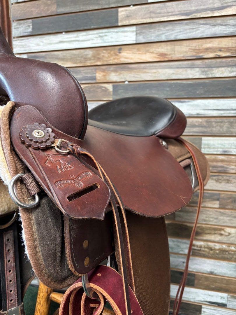 USED High Horse Lockhart Saddle 17" Brown