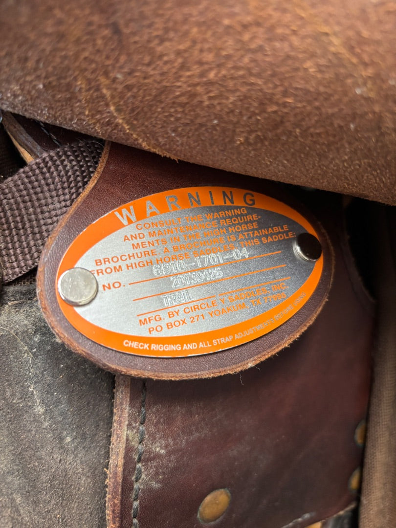 USED High Horse Lockhart Saddle 17" Brown