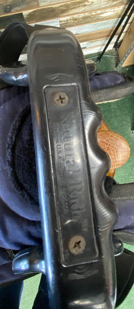 USED Colorado Saddlery Natural Ride W/ Stablizer Navy Blue