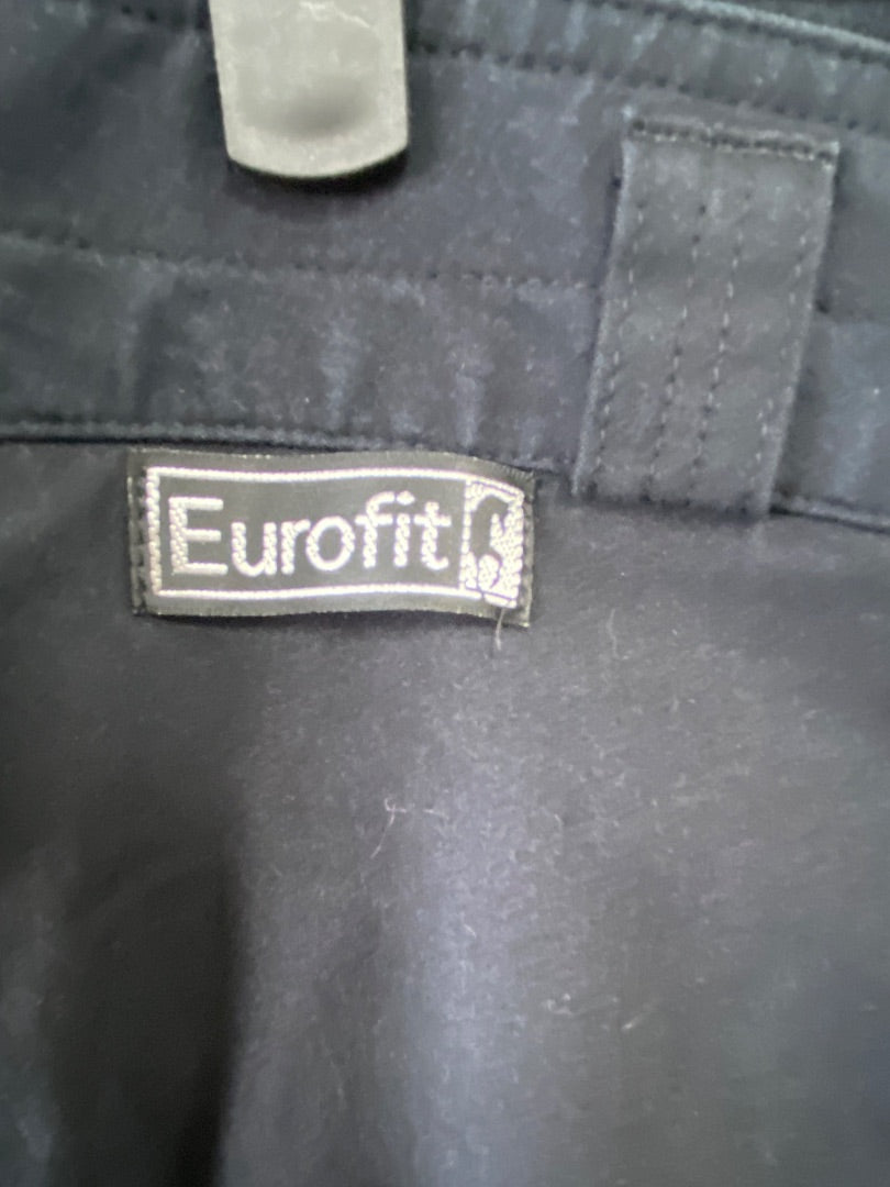 USED EuroFit Leather Full Seat Breeches 28R