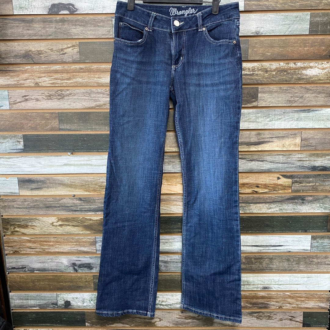 USED Wrangler Ladies Western Jeans Boot Cut 5 x 32 Denim