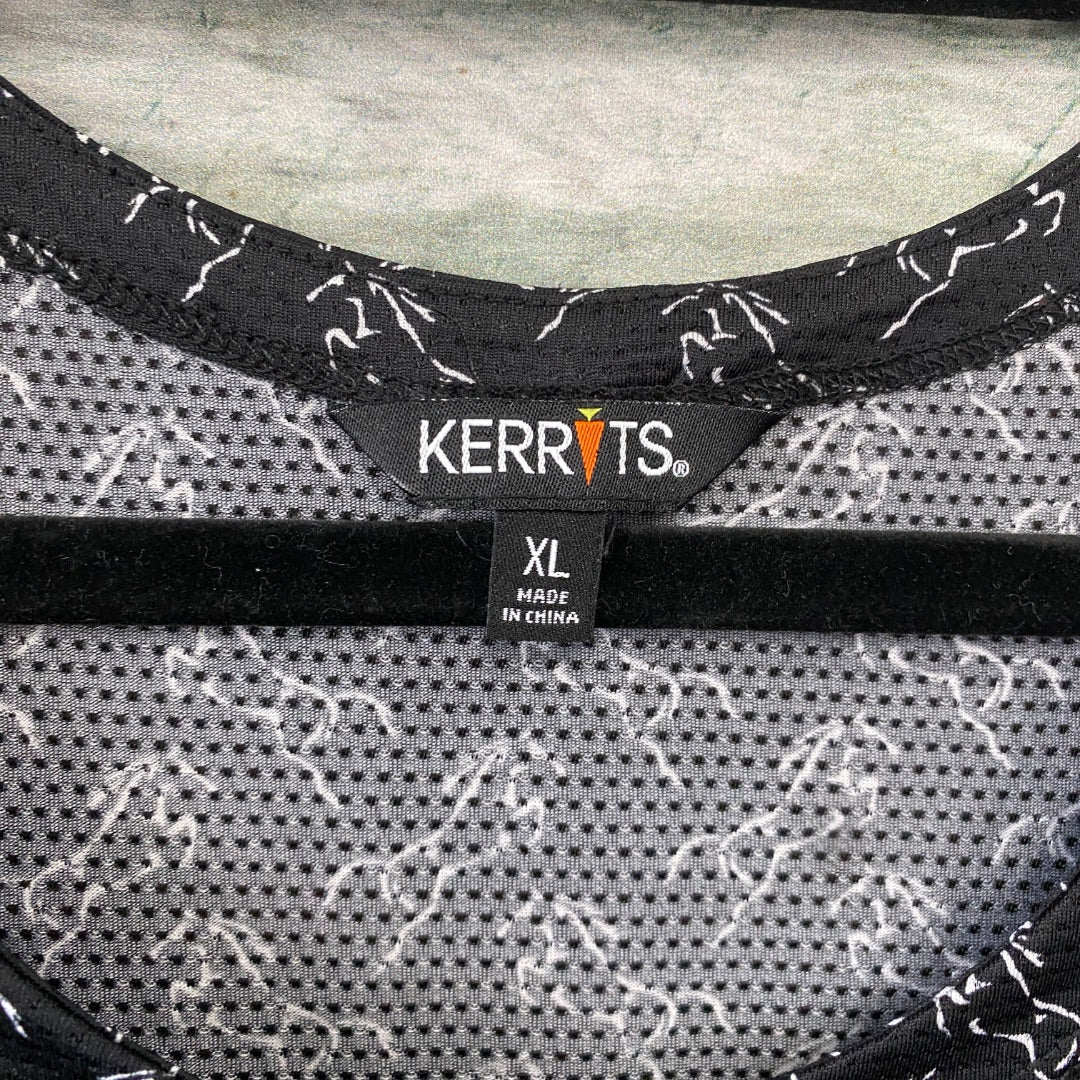 USED Kerrits Ladies English Tank Tops XL Black Horse Print