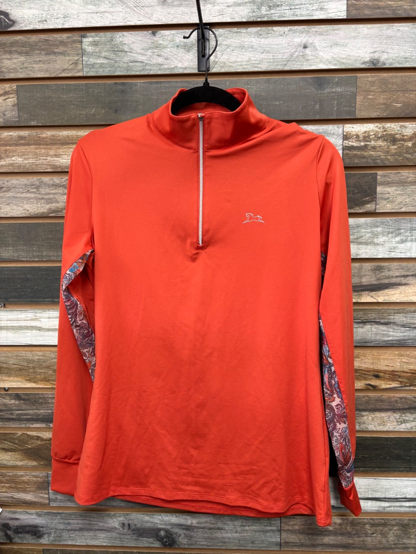USED RJ Classics Ladies English Riding tops Large Orange