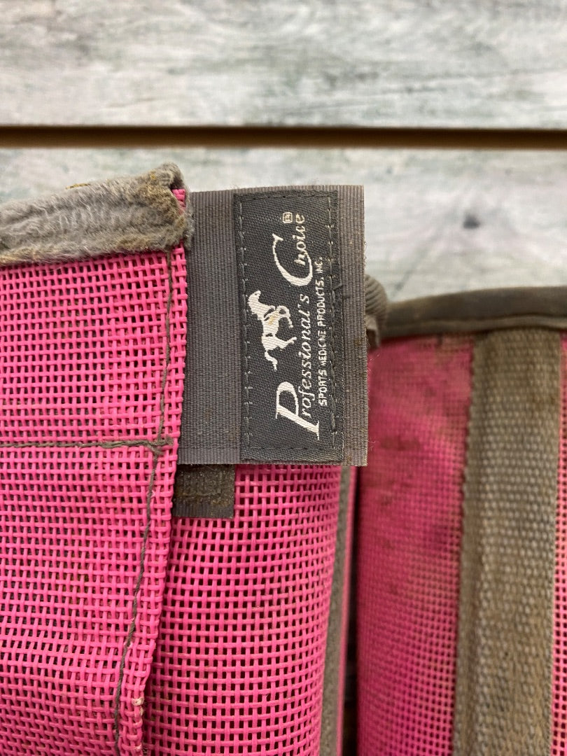 USED Professional Choice Fly Boots Medium Pink