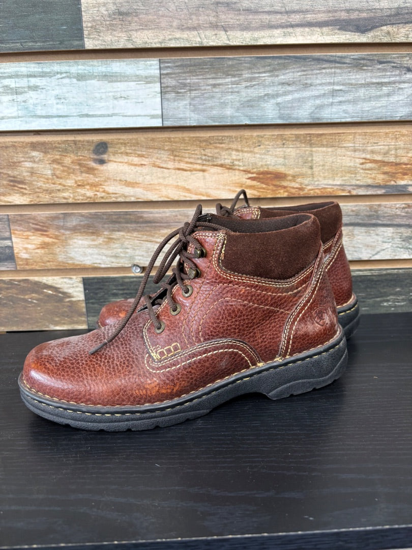 USED Ariat Performer Pebble Leather Boots 9.5 Dark Brown