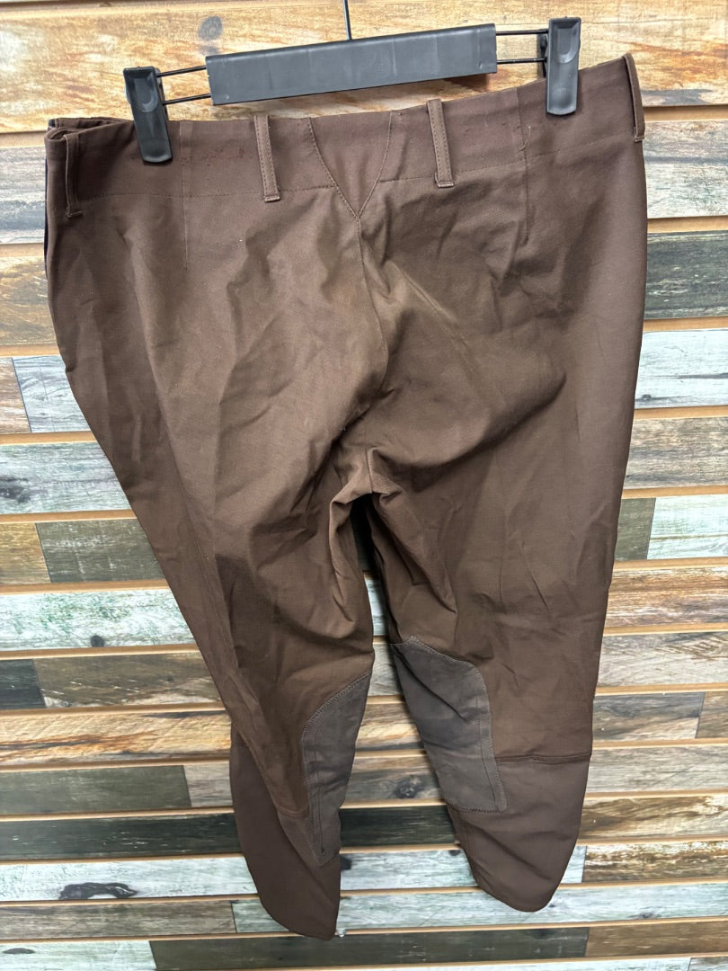 USED Ariat Ladies English Breeches 28 Brown
