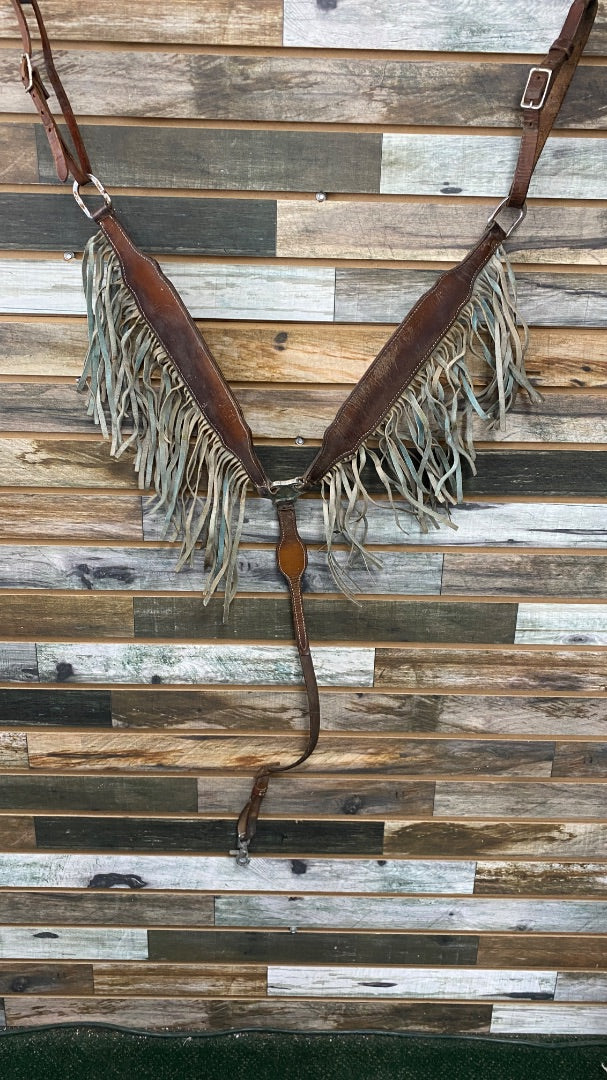 USED Golden Horseshoe Equestrian Breast Collar Horse Brown