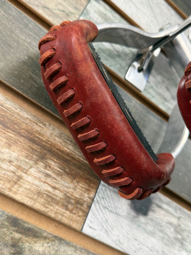 USED Medium Oil Western Stirrups