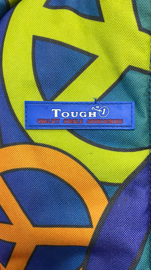 USED Tough1 Padded Bridle Bag One Size Multicolor Peace Signs