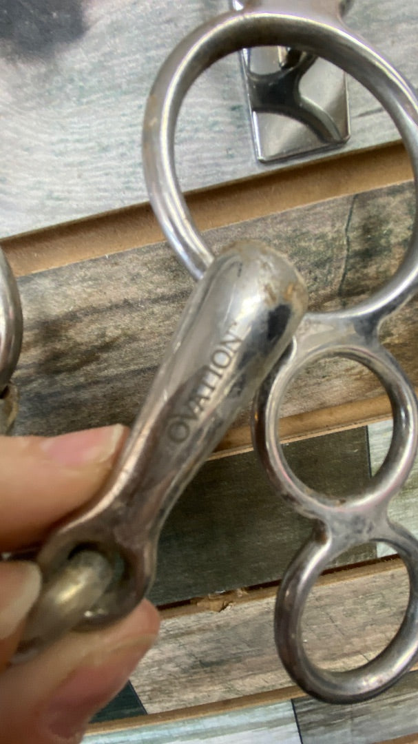 USED Ovation 3 Ring/Gag bit with Losenge Dutch Gag 5"