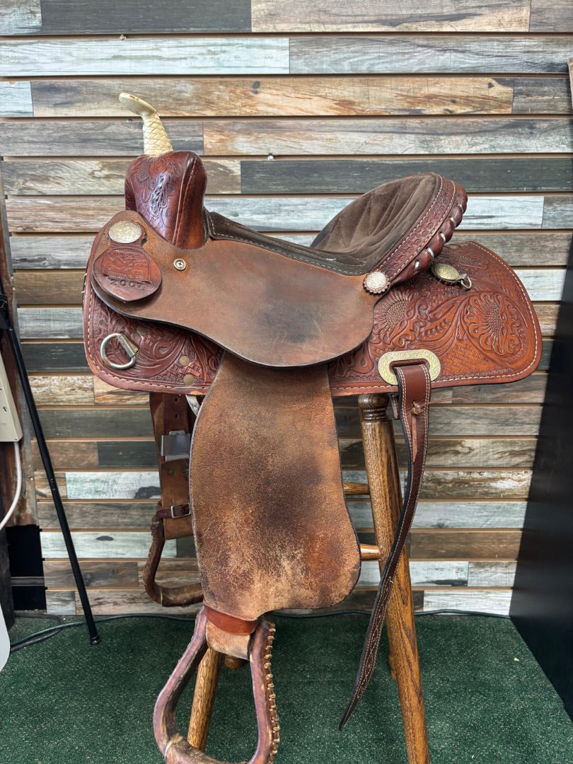 USED Ranten Roughout Barrel Saddle 13" Medium OIl