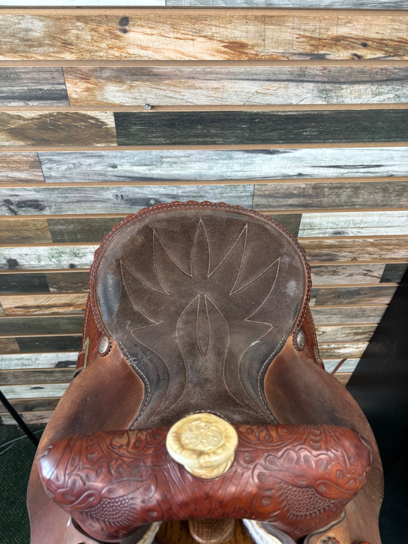 USED Ranten Roughout Barrel Saddle 13" Medium OIl