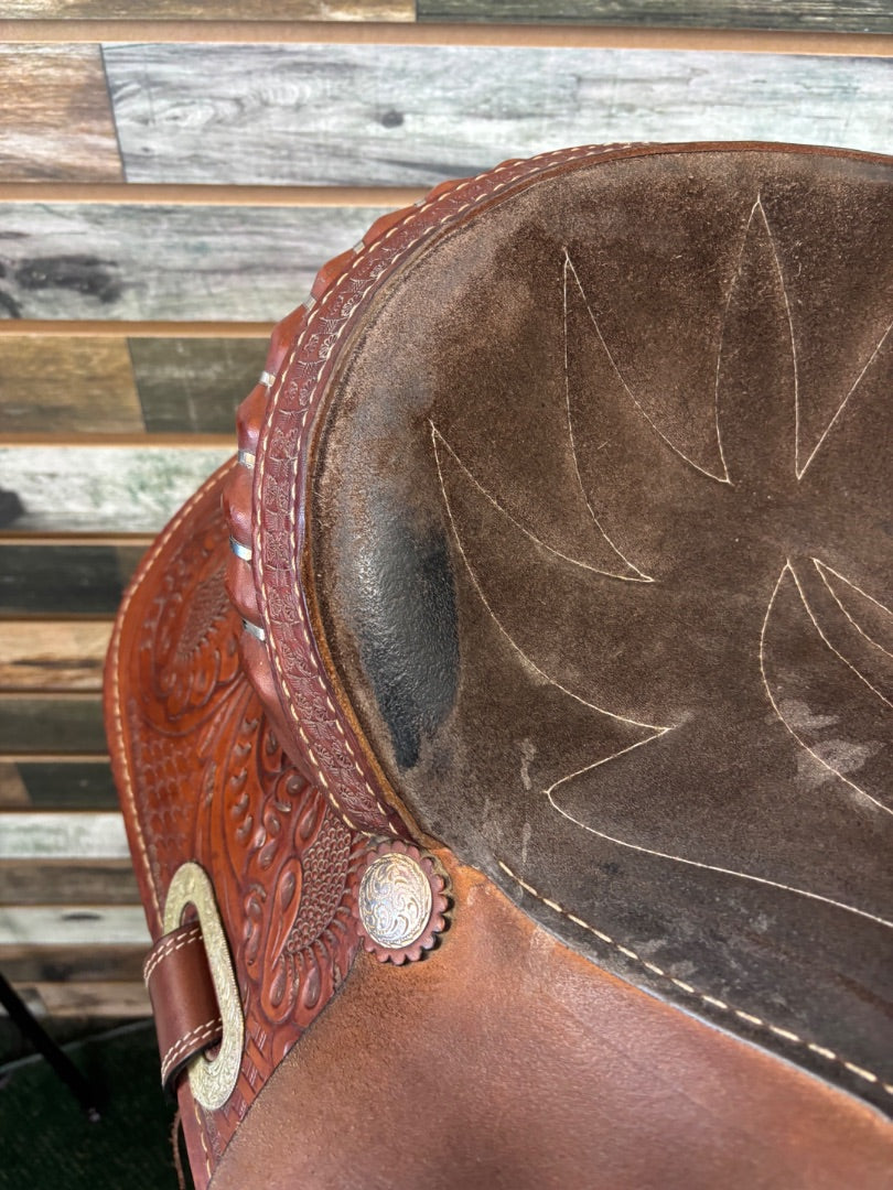 USED Ranten Roughout Barrel Saddle 13" Medium OIl