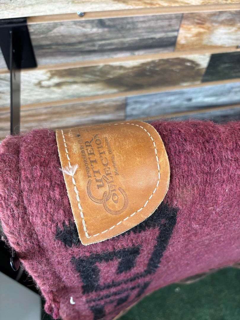 USED Western Saddle Pad Burgundy