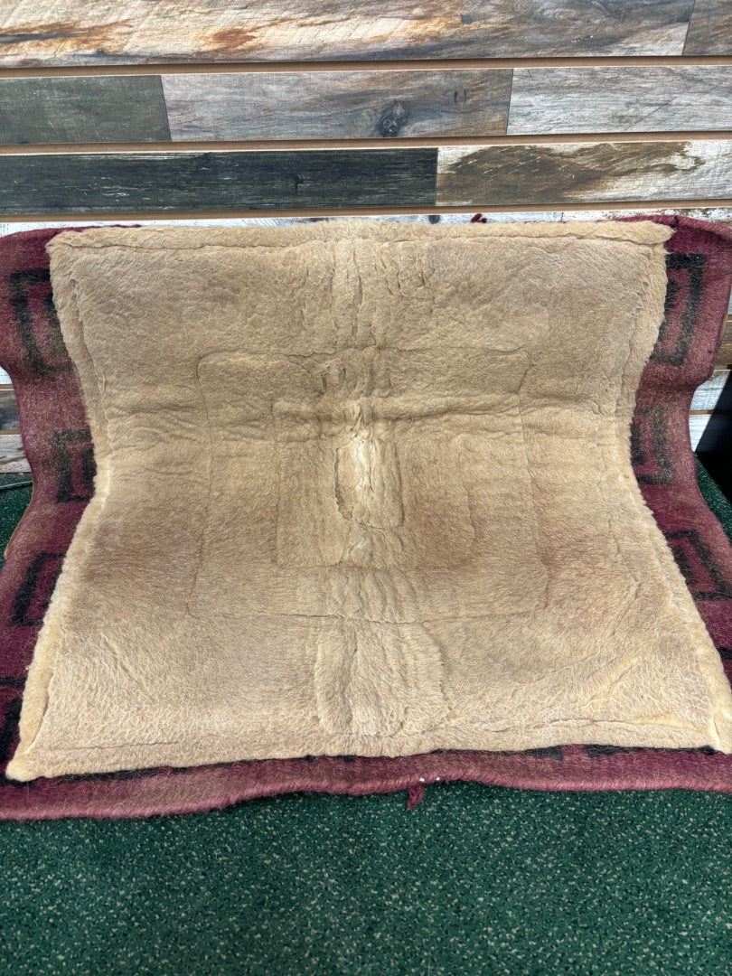 USED Western Saddle Pad Burgundy