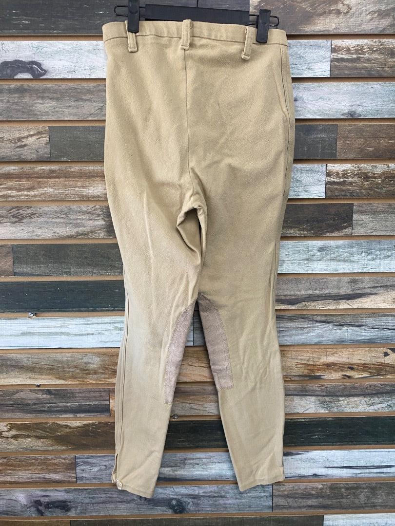 USED Devon-Aire Ladies Knee Patch Breech 28 Tan