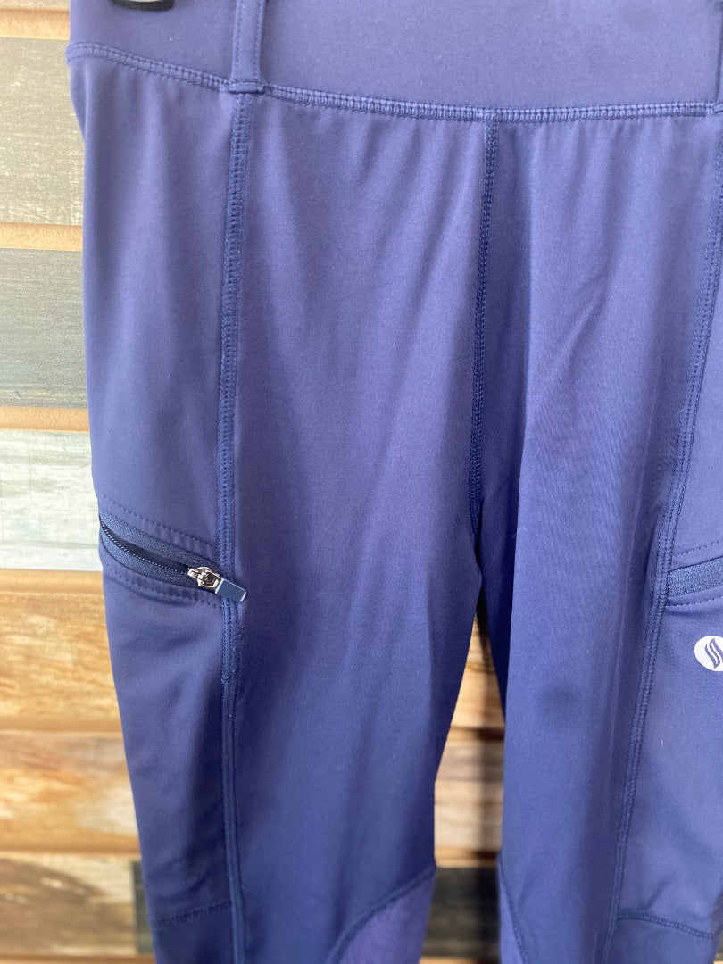 USED Amazon Youth Riding Tights Youth Large Navy