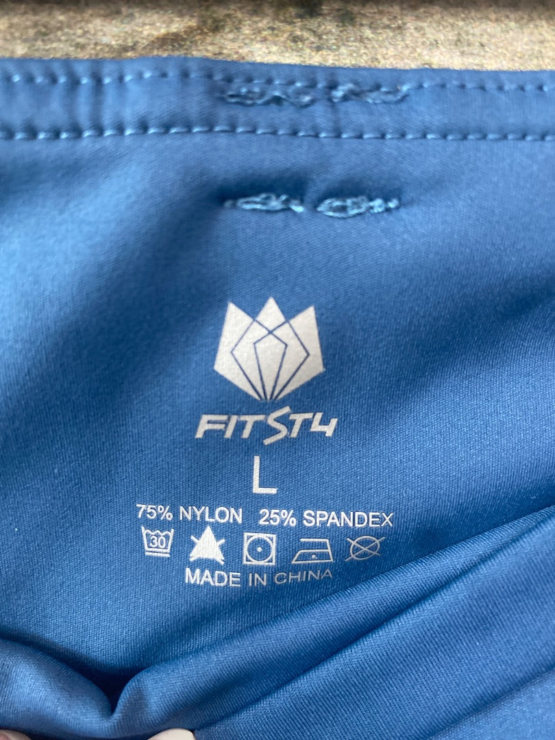 USED FitsT4 Youth Silicone Full Seat Breeches Youth Large Blue